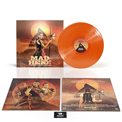 Mad Heidi original score vinyl record with orange disc and illustrated album artwork.