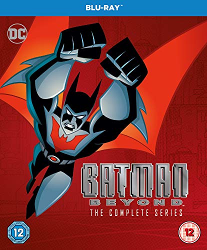 Batman Beyond Blu-ray cover featuring a futuristic, dynamic Batman silhouette.