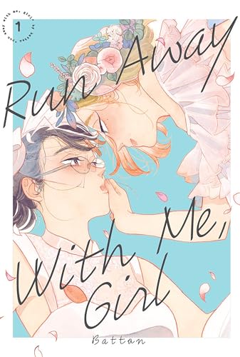 Manga cover: two women facing each other with floral decoration.