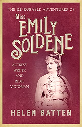 Book cover featuring a portrait of Victorian actress Emily Soldene.