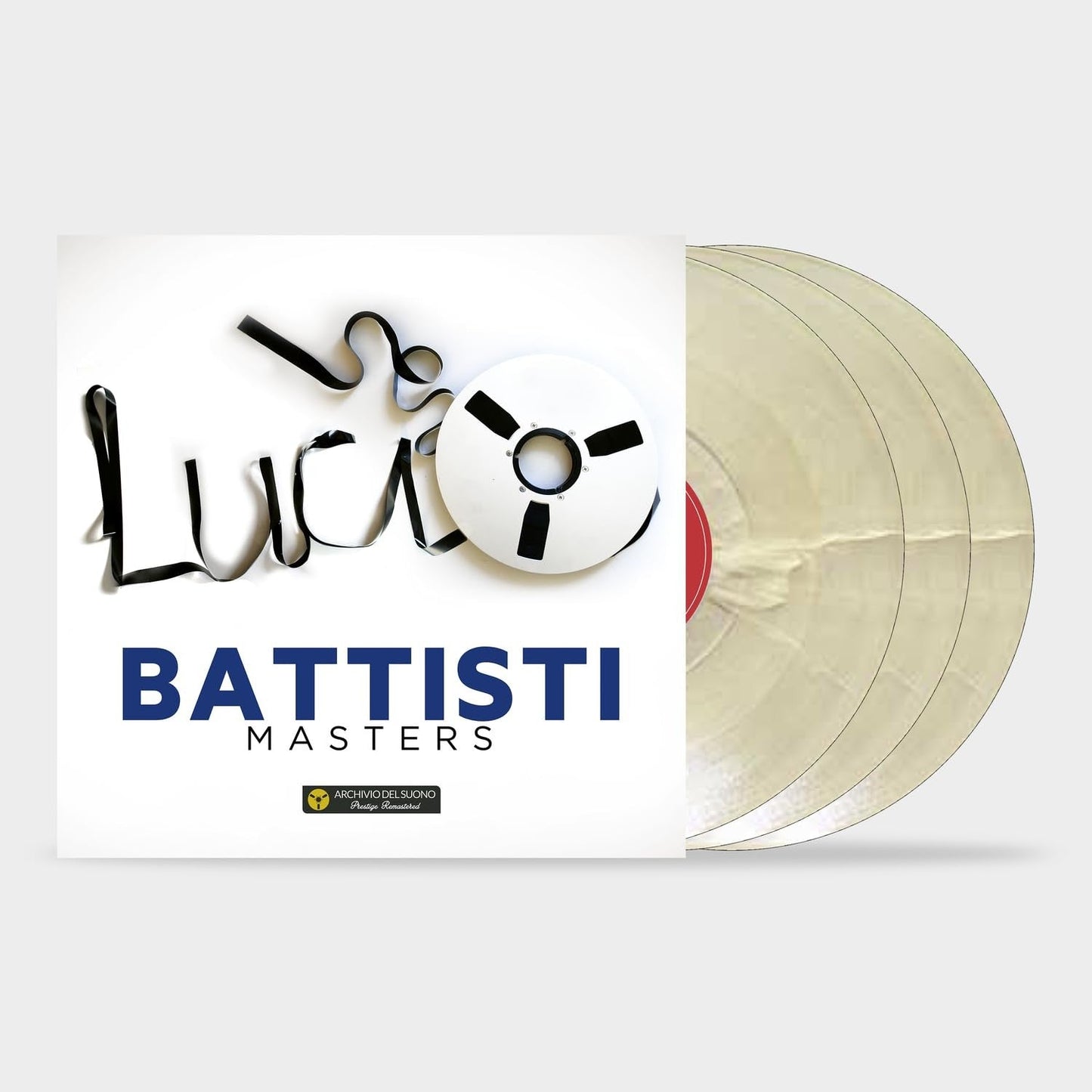 Lucio Battisti “Masters” vinyl record with yellow and black cover art.