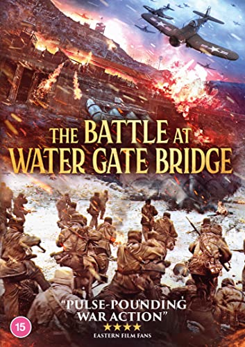 DVD cover for “Battle At Water Gate Bridge” depicting war scenes.