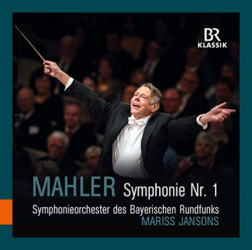 Mariss Jansons conducting the Bavarian Radio Symphony Orchestra on a Mahler Symphony No. 1 cover.