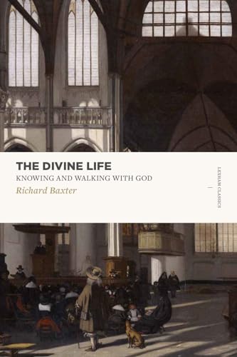 Book cover with church interior painting, title "Knowing and Walking with God.