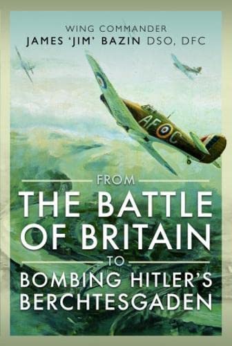 Book cover featuring WWII aircraft and title about Wing Commander James Bazin.