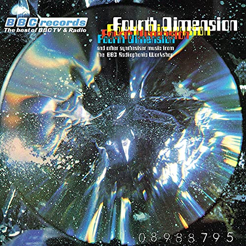 Album cover for BBC Radiophonic Workshop’s “Fourth Dimension” with abstract crystal imagery.