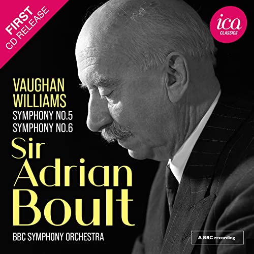 CD cover featuring portrait of Sir Adrian Boult, conductor.