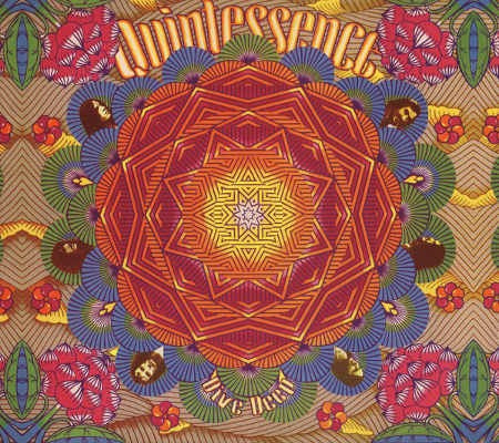 CD cover with a geometric orange mandala and floral patterns.