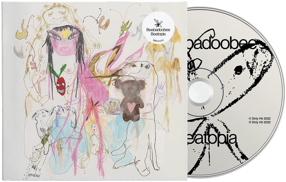 CD case with abstract cover art and matching CD, featuring "beabadoobee" and "Beatopia" text.