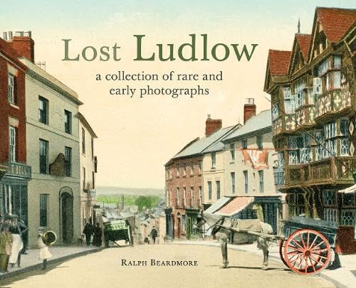 Book cover showing a historic street scene in Ludlow with a horse-drawn cart.