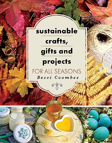 Book cover with autumn leaves, twine, and handmade gifts imagery.