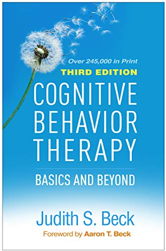 Book cover: "Cognitive Behavior Therapy" with a dandelion image.