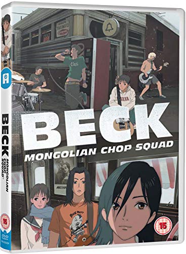 Beck: The Complete Collection" DVD cover featuring anime characters and a band.