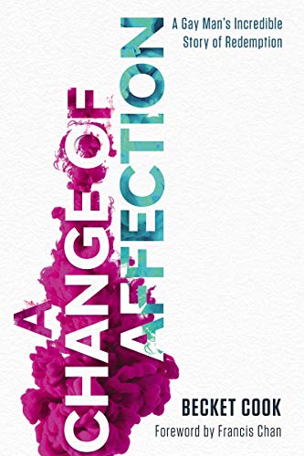 Book cover with large, colorful text and a splash of pink ink.