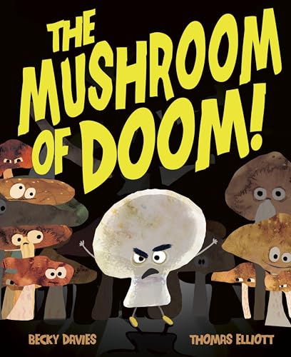 Book cover featuring cartoon mushrooms with angry expressions.