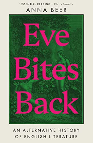 Book cover for Eve Bites Back by Anna Beer featuring a green garden illustration.