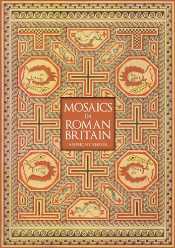 Book cover featuring geometric red and yellow Roman mosaic designs.