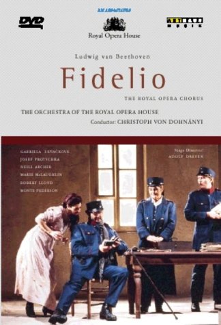 DVD cover for Beethoven’s opera *Fidelio* featuring performers in costume.