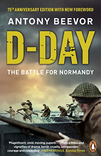 Book cover showing soldiers landing on a beach during the D-Day invasion.