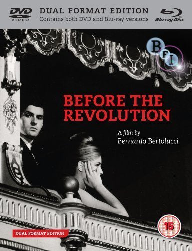 āBefore The Revolutionā Blu-ray cover with a man and woman in a dark room.