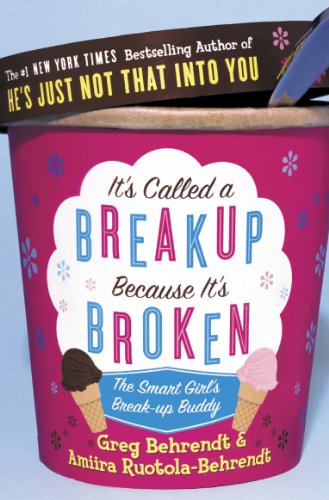 Pink book cover designed like an ice cream container with text and ice cream cones.