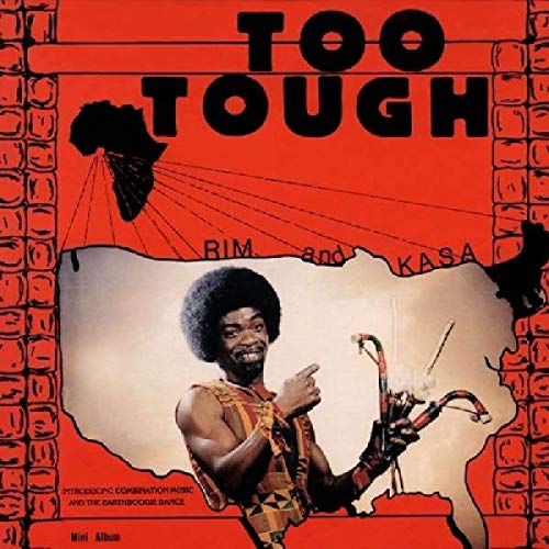 Red album cover with a man holding a guitar, titled "Too Tough".