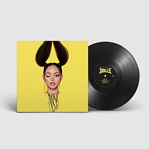 Bella Poarch “Dolls” vinyl record with yellow cover art.