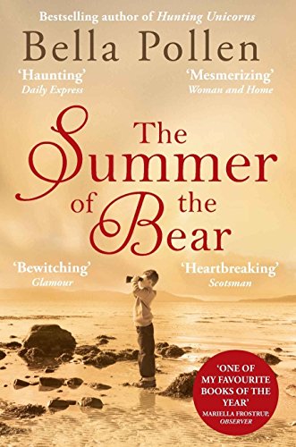 Book cover: "The Summer of the Bear" with a boy on a beach.