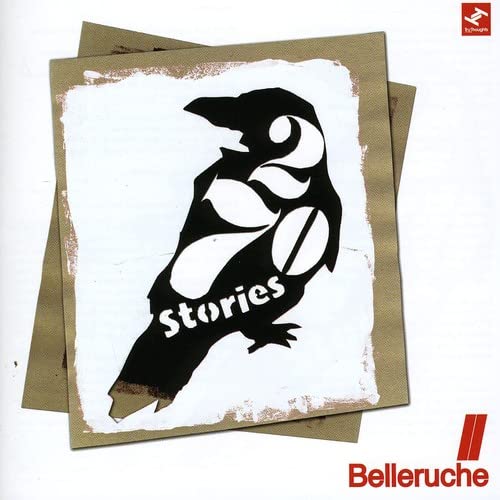 CD cover for Belleruche’s “Stories” featuring a black and white bird.