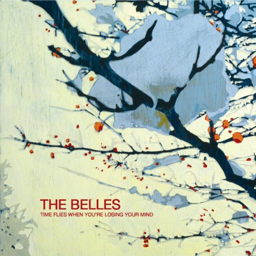 CD cover with abstract blue and white branches and red berries.