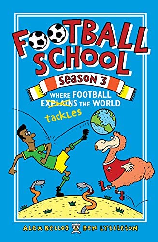 Book cover: cartoon boy, bird, and soccer ball with a world map.