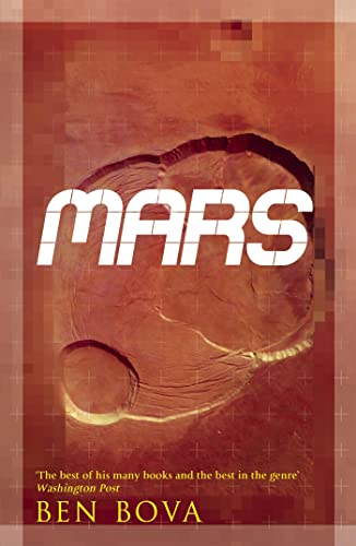 Book cover for "Mars" by Ben Bova with a reddish, textured planet image.