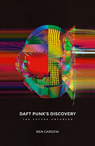 Book cover featuring a fragmented, colorful Daft Punk helmet image.