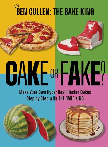 Book cover featuring realistic cakes sculpted to resemble food items.