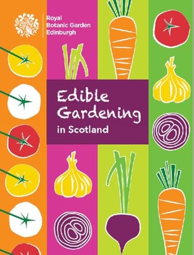Book cover with gardening images and Scottish scenery, likely with a natural color scheme.