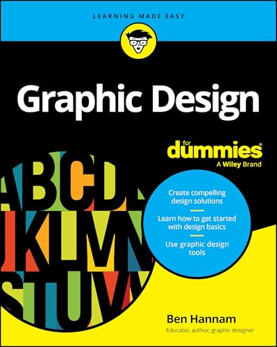 Book cover: "Graphic Design For Dummies" with colorful letterforms.