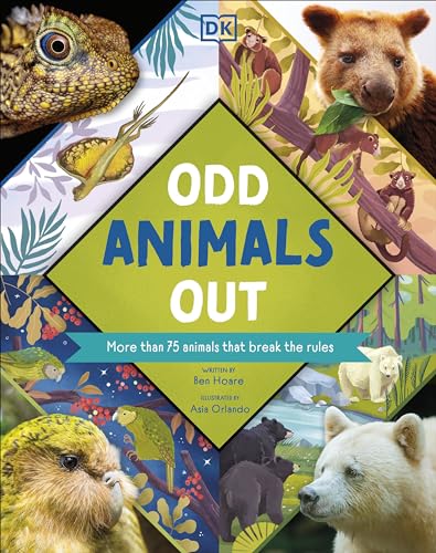 Book cover featuring diverse animals—lizards, bears, birds, monkeys—and bold text.