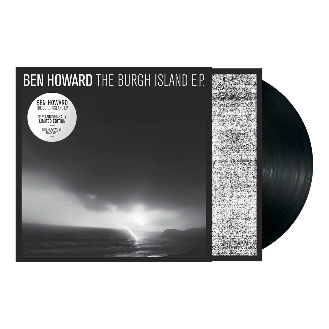 Ben Howard’s “The Burgh Island E.P.” vinyl record with textured cover.