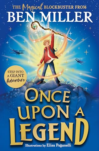 Book cover: boy with glowing staff, planes, and large title text.