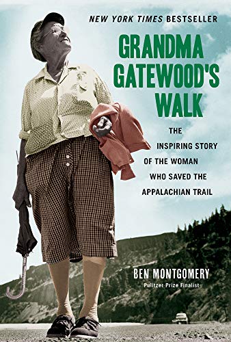 Book cover featuring Grandma Gatewood, a woman who hiked the Appalachian Trail.