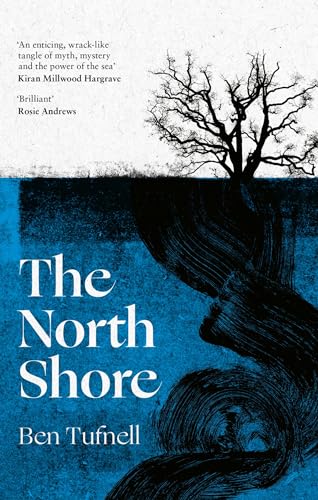 Book cover: “The North Shore” with a silhouette of a woman and tree.