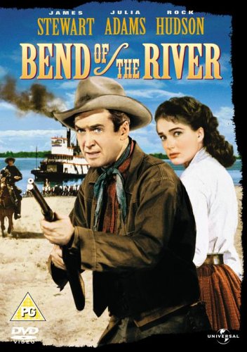 Bend of the River" DVD cover featuring James Stewart and Julia Adams.