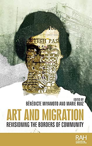 Book cover featuring a portrait overlaid with a vintage British passport.