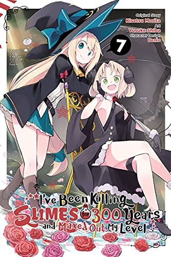 Manga cover featuring two young women in fantasy attire with a large "7".