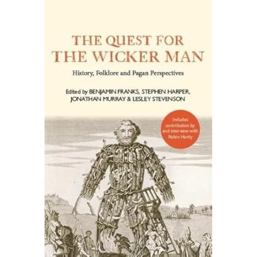 Book cover depicting a large wicker figure with people gathered below.
