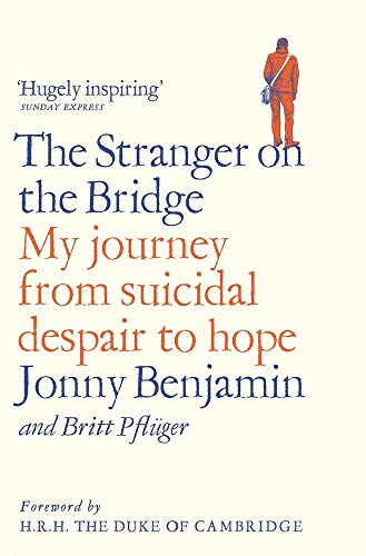Book cover: man on bridge, title "The Stranger on the Bridge.