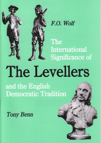 Book cover with statues and portraits, titled “The Levellers.”