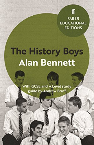 Book cover for "The History Boys" with group of schoolboys pictured.