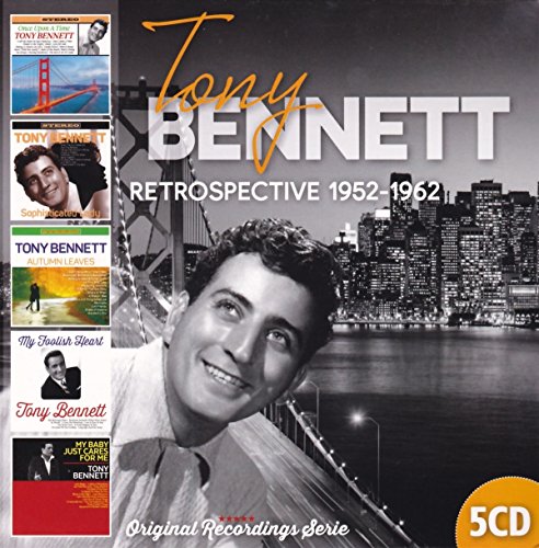 Tony Bennett "Retrospective 1952-1962" 5CD set with cityscape background.
