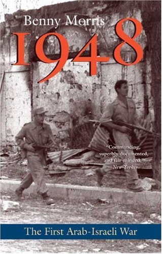 Book cover: "1948" with soldiers in front of damaged buildings.